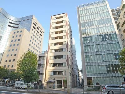 【中央区入船のマンションの建物外観】