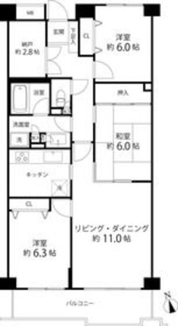 Ｔｓｇａｒｄｅｎ府中の間取り