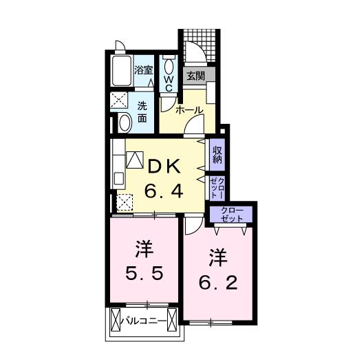 クレバー　レンドＣの間取り