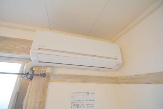 その他設備　エアコンが最初からついているのは、本当に助かりますね。
