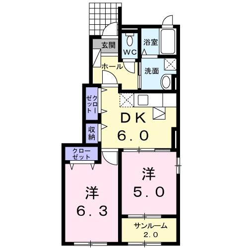 アンファミーユ2_間取り_0