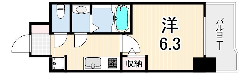 プレリスNEO神戸湊川公園ヴェルトの間取り写真