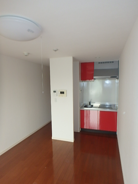 居室・リビング　お洒落なキッチンだからあえて１ルーム設計。