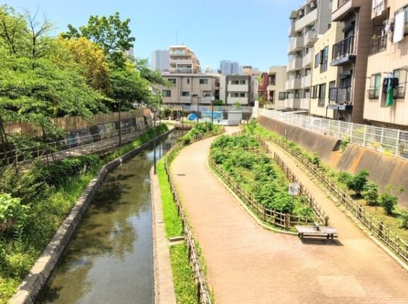 公園　古石場川親水公園（公園）まで495m
