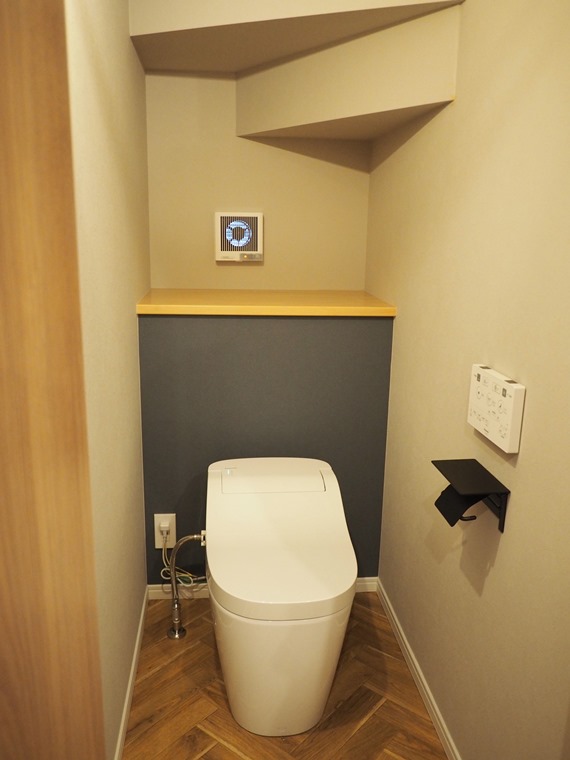 トイレ　ゆったりとした空間のトイレです