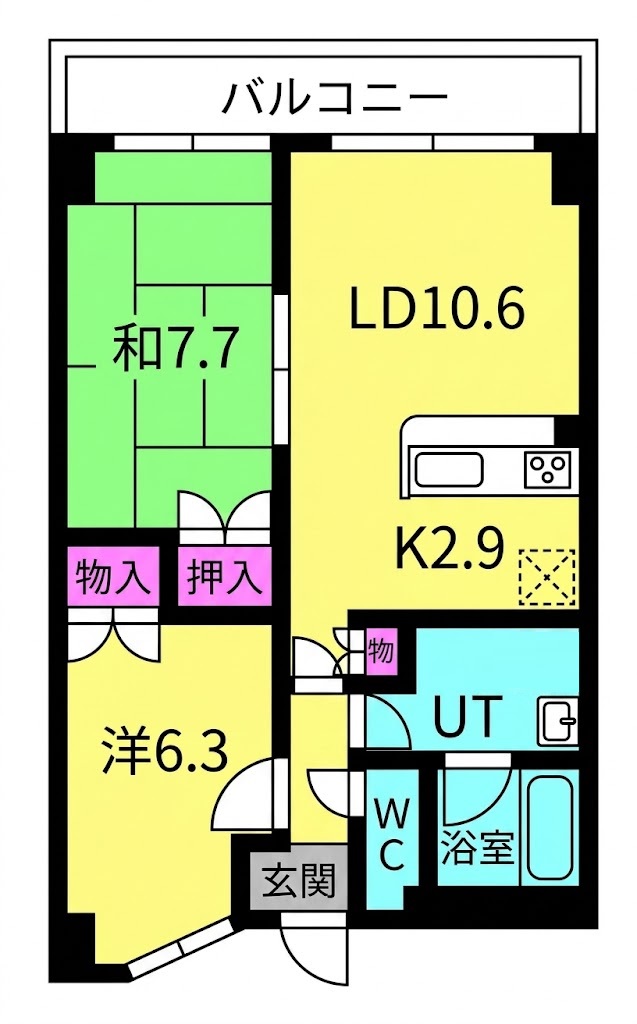 東加古川ミオの間取り写真