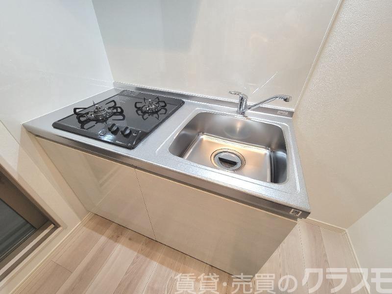 キッチン　２口コンロのシステムキッチン♪
