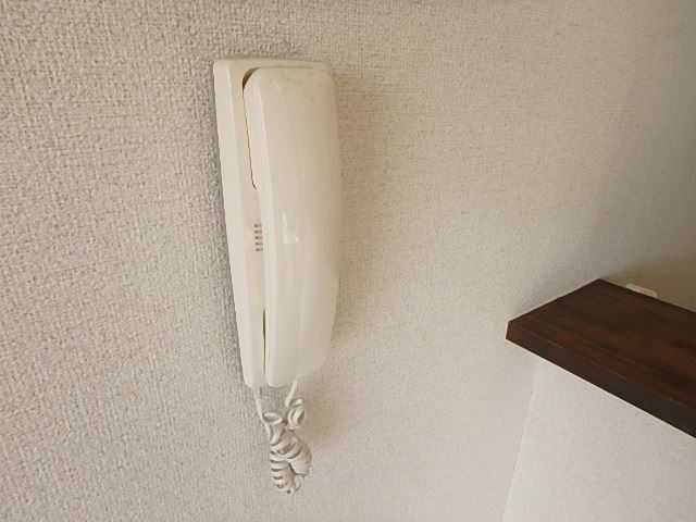 セキュリティ　インターホンで来訪者が確認できますね。