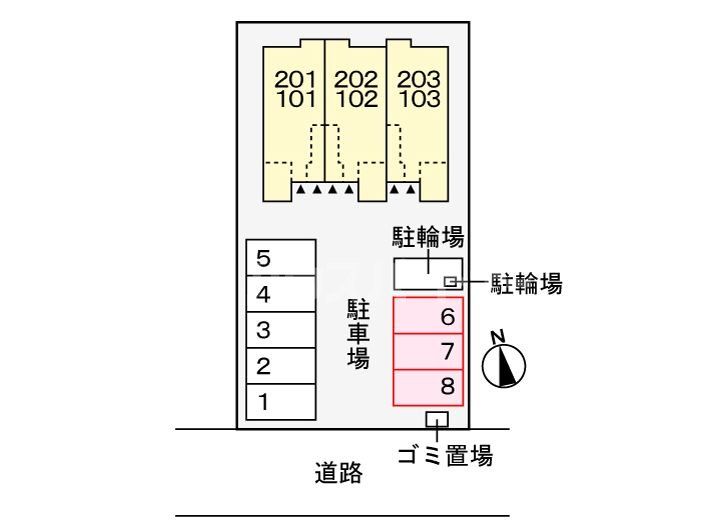 駐車場　配置図