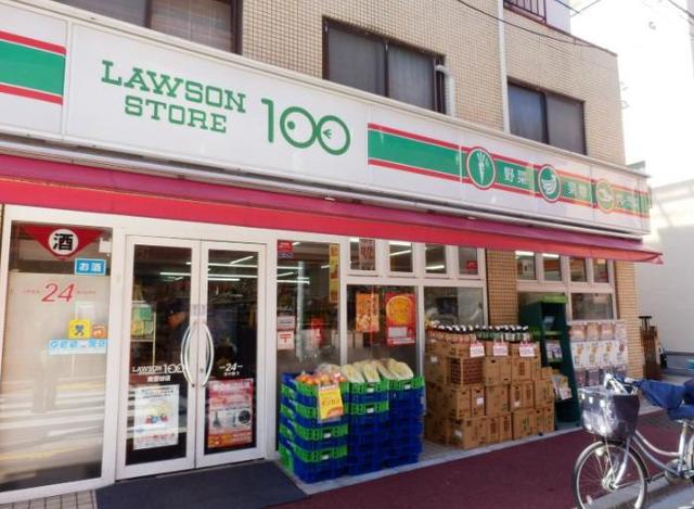 コンビニ　ローソンストア100東雪谷店（コンビニ）まで385m