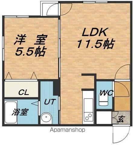 地下鉄東豊線 学園前駅 徒歩4分 4階建 築14年の間取り写真