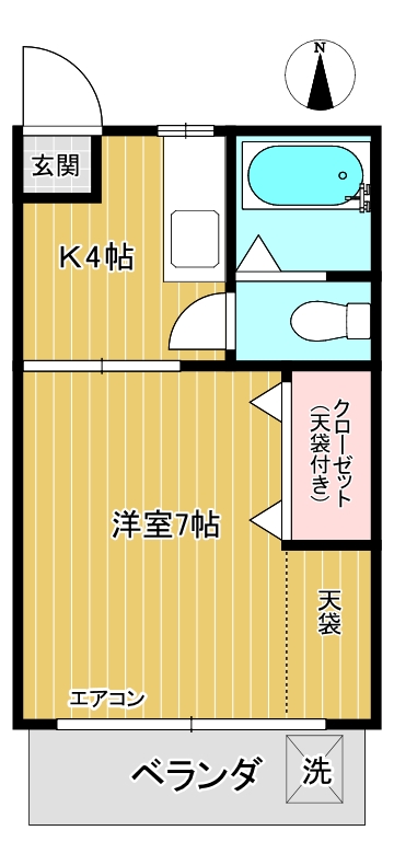 メゾンアンドウの間取り写真