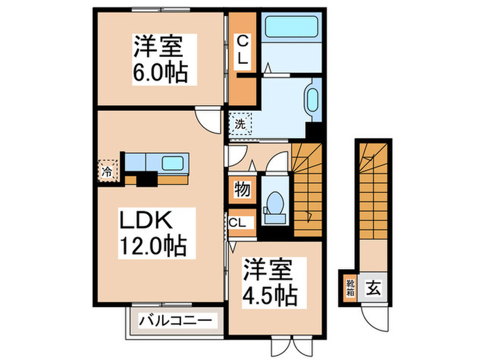 リッツハウス ミノ-ルIIの間取り写真