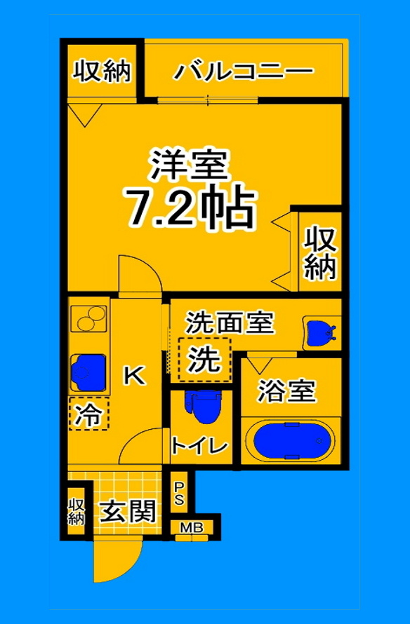 南海本線 住吉大社駅 徒歩6分 3階建 築3年の間取り写真