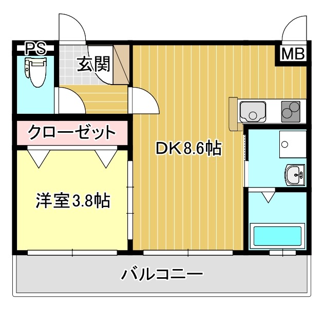 リファレンス中央町の間取り写真