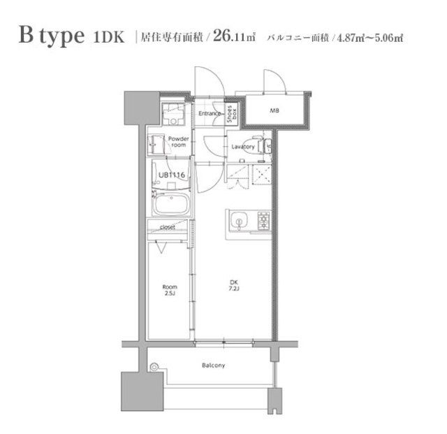 エンクレスト博多STYLEの間取り写真