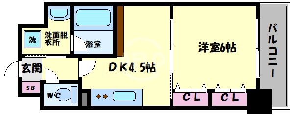 ブランクレール谷町の間取り写真