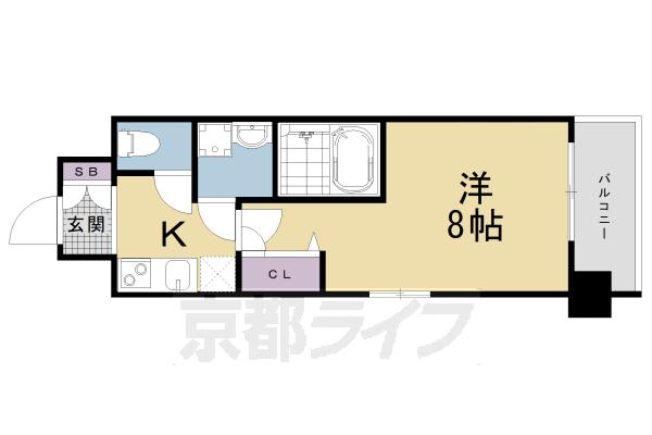 アーバンフラッツ五条堀川の間取り写真