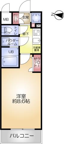 大阪市西区立売堀のマンションの間取り