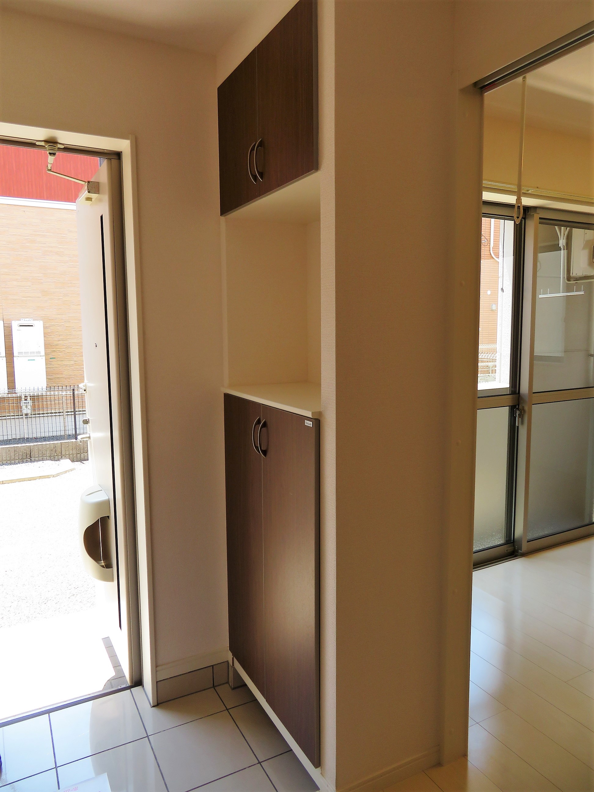 玄関　シューズボックス付き玄関です！