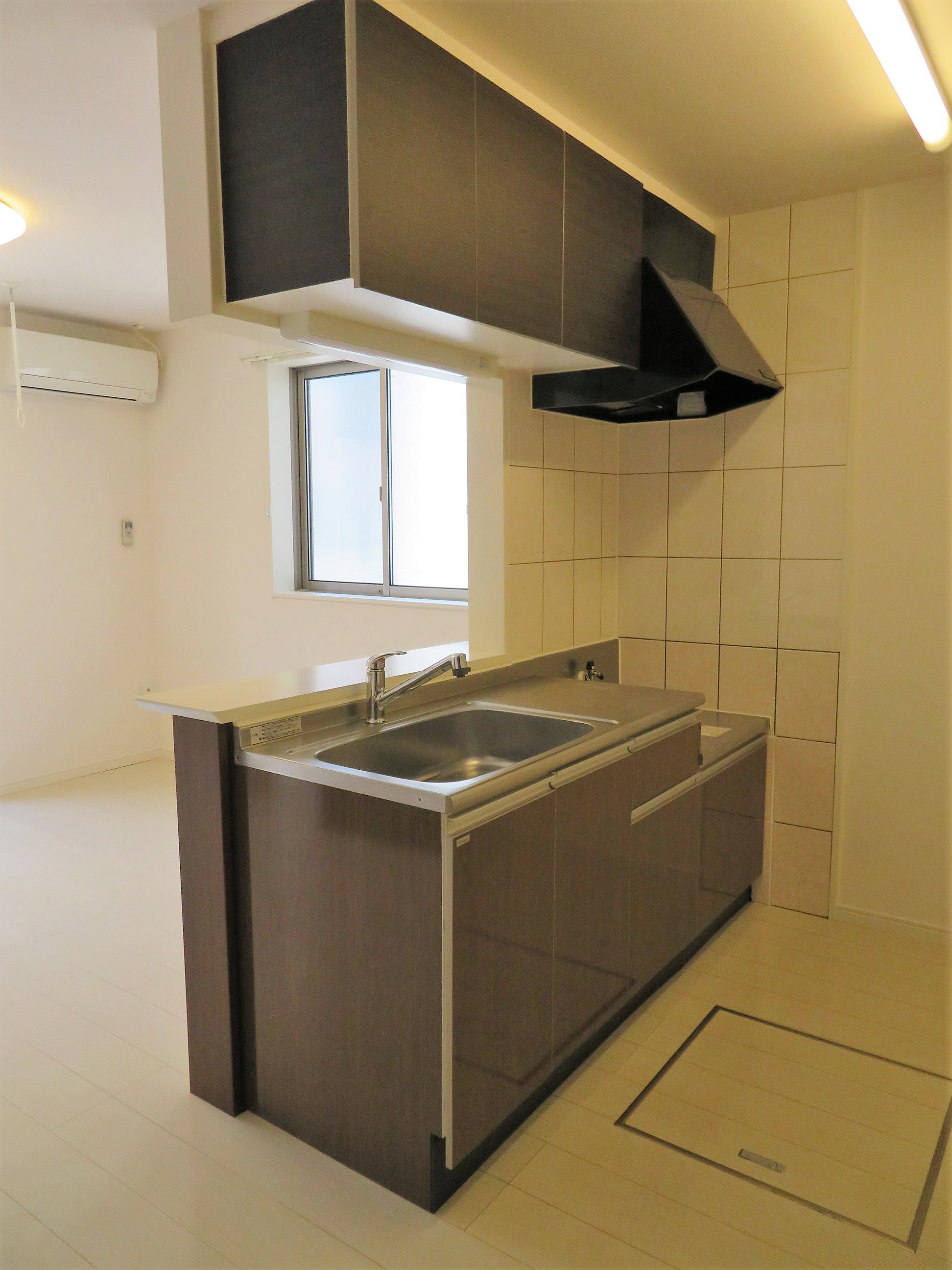 キッチン　人気のカウンターキッチン！ガスコンロ設置可能です！