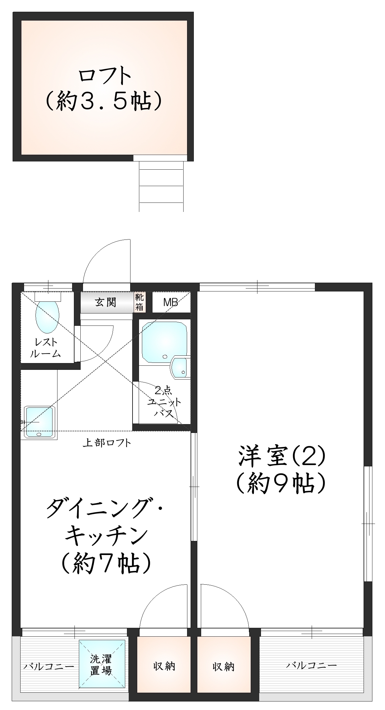 第29シティコート春日IIIの間取り