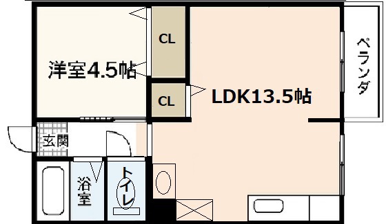 広島市安佐南区八木のマンションの間取り