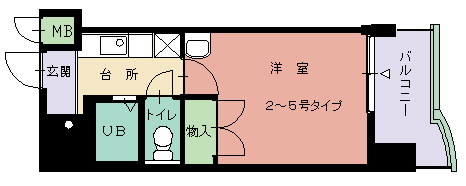 フェニックス壱番館の間取り