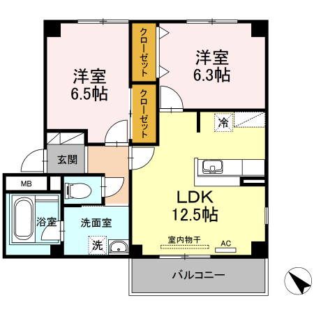 フェリジータの間取り