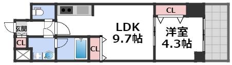 スプランディッド堀江の間取り