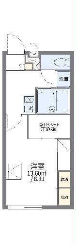 レオパレスグレイスライフの間取り