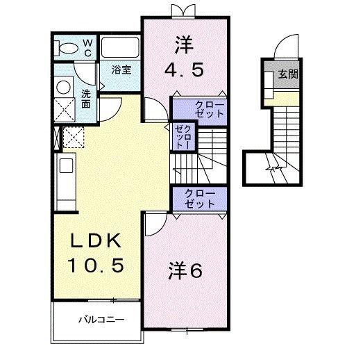 プレジールの間取り