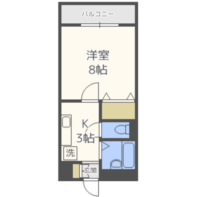 レストプール南片江の間取り