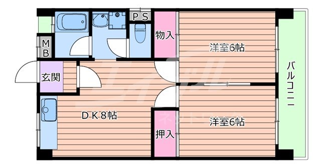 【千里丘KMハイツの間取り】