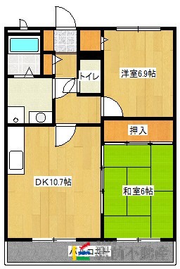 筑紫野市大字俗明院のマンションの間取り