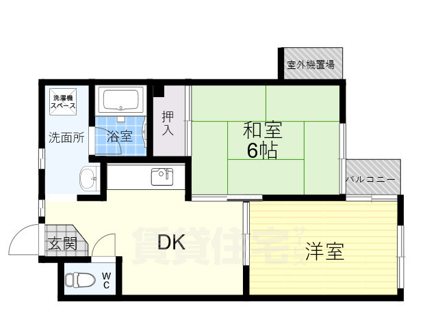 アクシスコート住之江の間取り