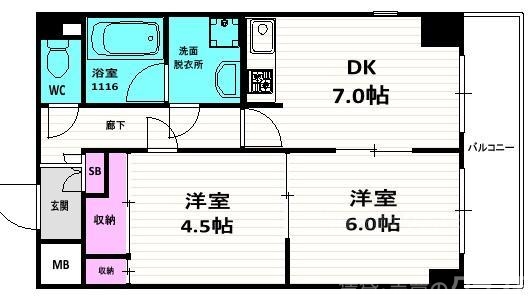 パークサイド岡崎の間取り