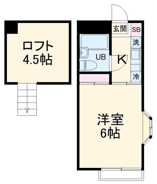 相模原市南区栄町のアパートの間取り