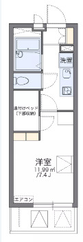 レオパレスプレズントの間取り