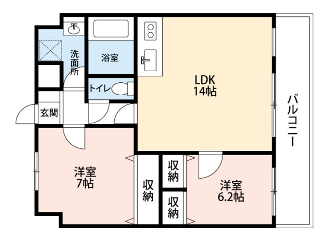 東雲マンションの間取り