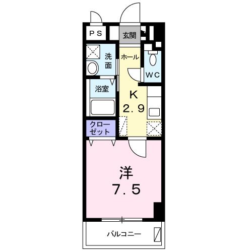 ミニヨン　アビタシオン久米の間取り