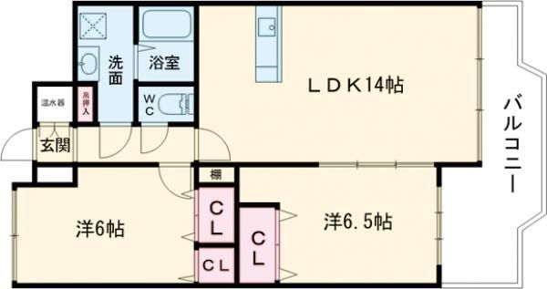 遠賀郡遠賀町大字今古賀のマンションの間取り