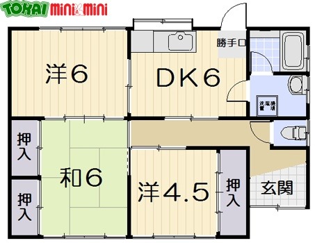 三重県松阪市五反田町１（一戸建）の賃貸物件の間取り