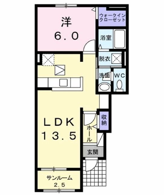 田村郡三春町大字熊耳のアパートの間取り