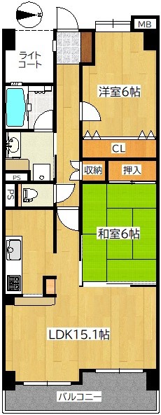 ライオンズヒルズ泉中央の間取り