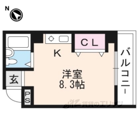 草津市笠山のマンションの間取り