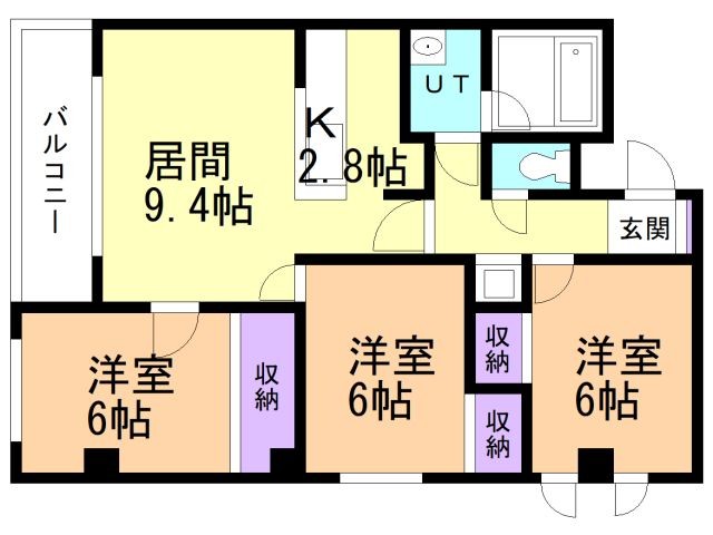 アールズコート大川の間取り