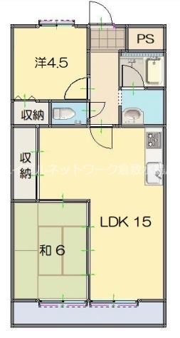 倉敷市石見町のマンションの間取り