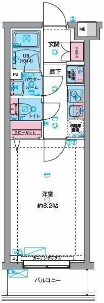 八王子市千人町のマンションの間取り