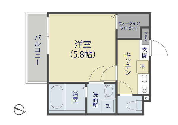 ＭＥＬＤＩＡ新里町の間取り